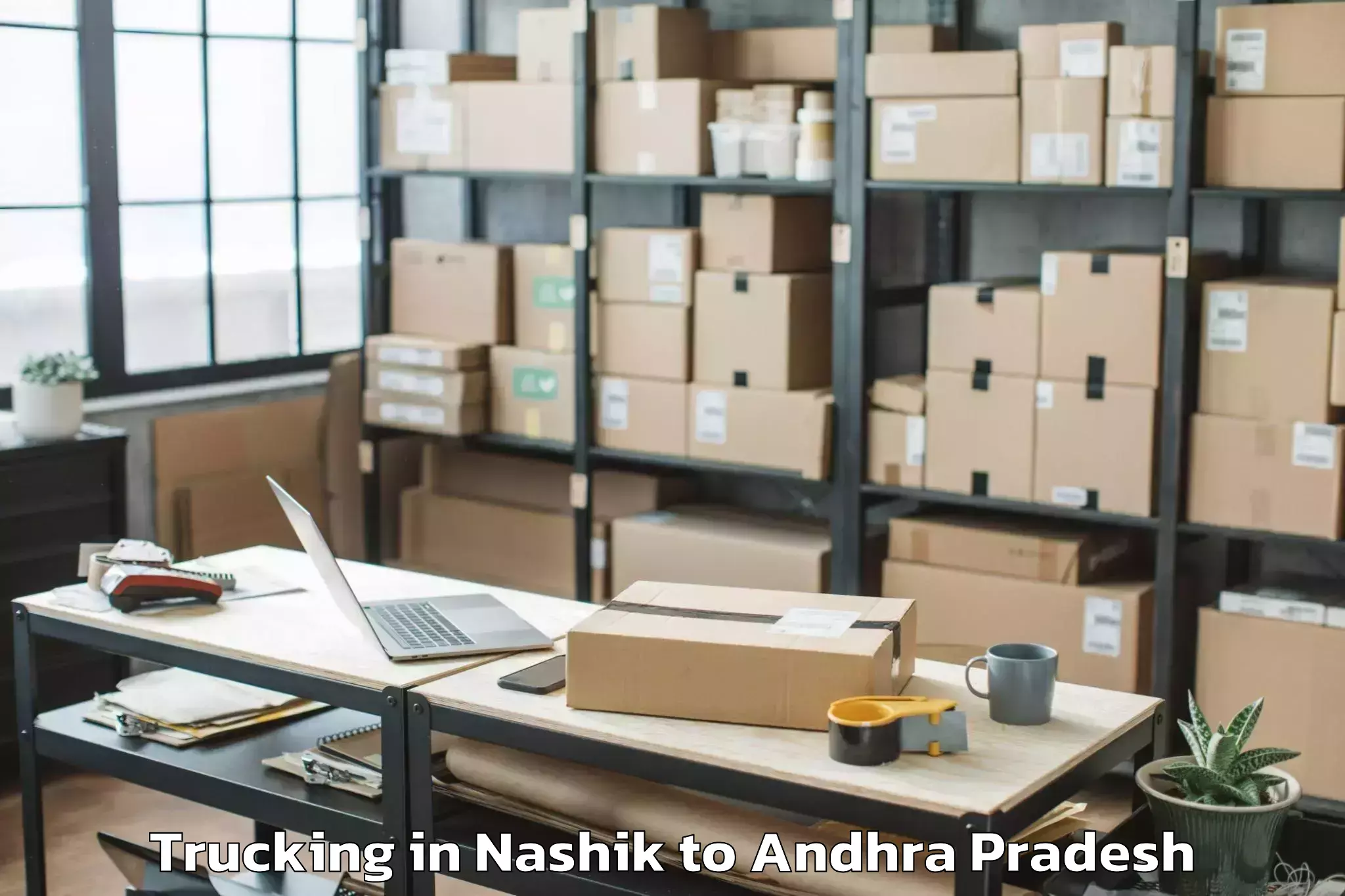 Leading Nashik to Varikuntapadu Trucking Provider